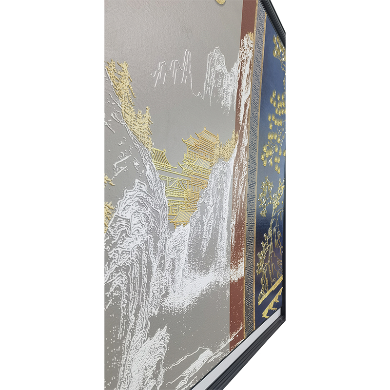 How can we balance artistic aesthetics and spatial adaptability when designing relief decorative paintings?