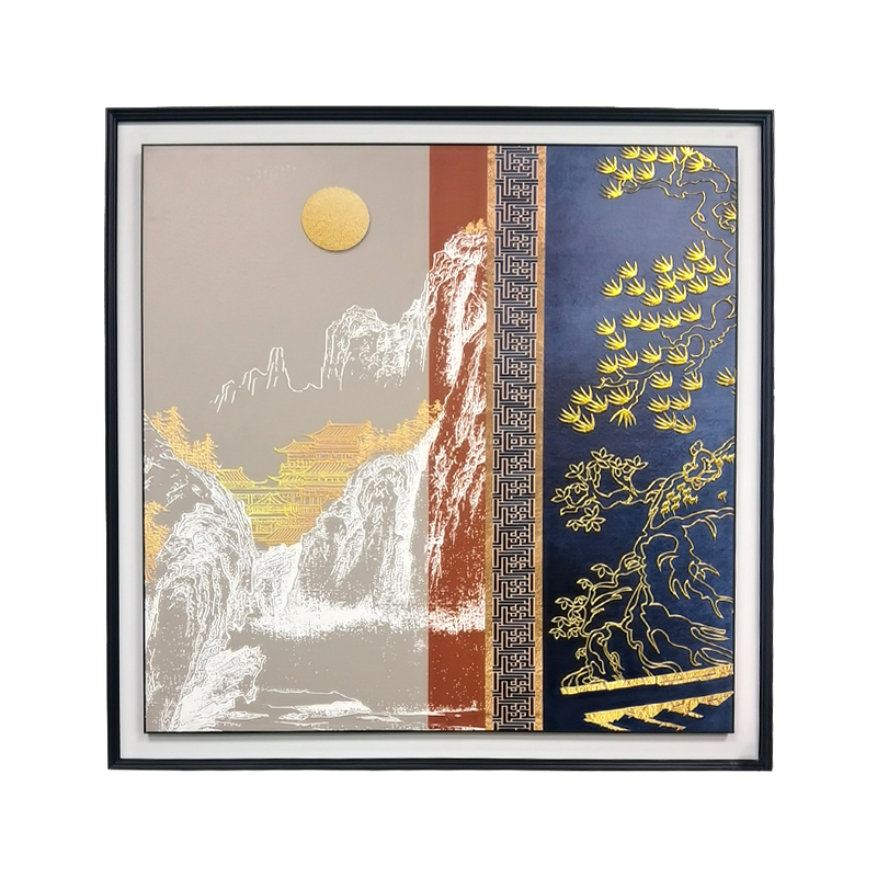 How to handle details in the process of making a relief decorative painting to make the picture more vivid and textured?